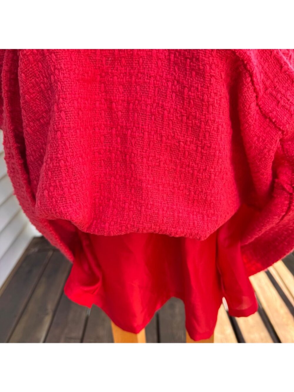 Kate Spade Womens Sleeveless Textured Coral Terri Tweed Dress 12 Cotton Fringe - Picture 9 of 15